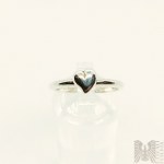 Srebrny pierścionek z sercem - srebro 925