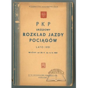 PKP Urzędowy Rozkład Jazdy Pociągów. Lato 1951.