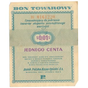 Pewex 1 cent 1960 -Bi- bez klauzuli