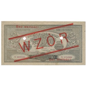 250.000 marek 1923 WZÓR -Y- rzadki