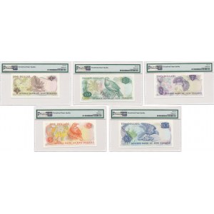 New Zealand - $1. $2, $5. $10, $20 ( 1981-5 ) Hardie type II - PMG 66 EPQ