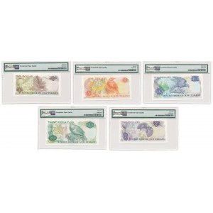 New Zealand - $1. $2, $5. $10, $20 ( 1981-5 ) Russell - PMG 58-67 EPQ