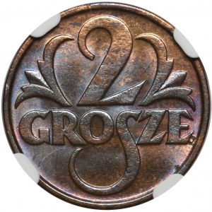 2 grosze 1935 - NGC MS64 RB