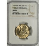 Kościuszko 10 złotych 1969 - NGC MS66