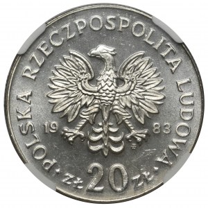 Nowotko 20 złotych 1983 - NGC MS64