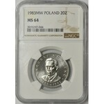 Nowotko 20 złotych 1983 - NGC MS64