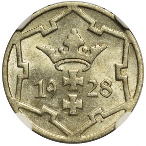 Wolne Miasto Gdańsk - 5 fenigów 1928 - NGC MS63
