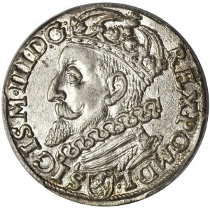 Zygmunt III Waza, Trojak Kraków 1600 - PCGS MS62