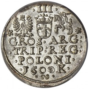 Zygmunt III Waza, Trojak Kraków 1600 - PCGS MS62