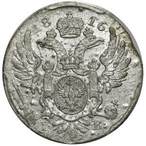 Królestwo Polskie, 5 groszy polskich 1816 IB - PCGS AU58