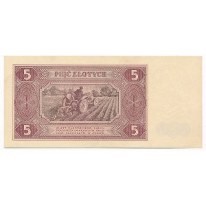 5 złotych 1948 -A- pierwsza seria