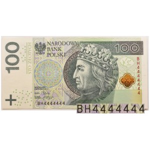 100 złotych 2012 - BH -4444444- SOLID