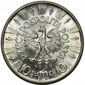 Piłsudski 10 złotych 1939 