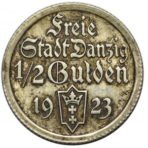 Wolne Miasto Gdańsk - 1/2 guldena 1923 