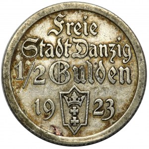 Wolne Miasto Gdańsk - 1/2 guldena 1923 