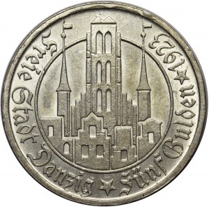 Wolne Miasto Gdańsk - 5 guldenów 1923