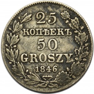 25 kopiejek = 50 groszy 1846 MW, Warszawa