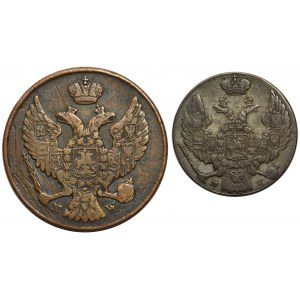 3 grosze 1839 i 10 groszy 1840 Warszawa