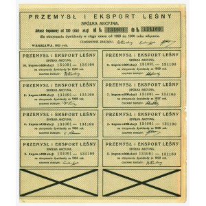 Przemysł i Eksport Leśny - IV Emisja - 100 x 1.000 marek 1923