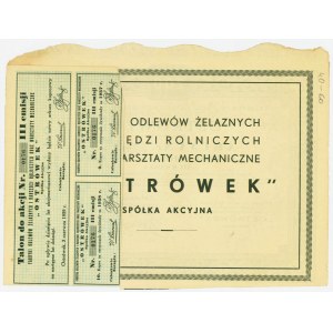 Fabryka Odlewów Żelaznych.... OSTRÓWEK - III Emisja - 200 złotych 1929 