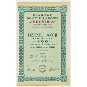 Bankowe Domy Składowe INDUSTRIA - 10 x 40 złotych 