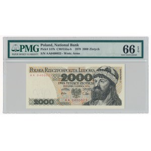 2.000 złotych 1979 -AA- PMG 66 EPQ