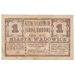 Wadowice - 1 korona 1919 