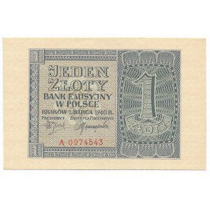 1 złoty 1940 -A- 
