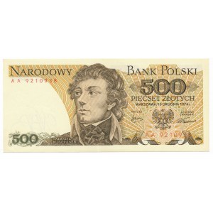 500 złotych 1974 -AA- bardzo rzadka seria