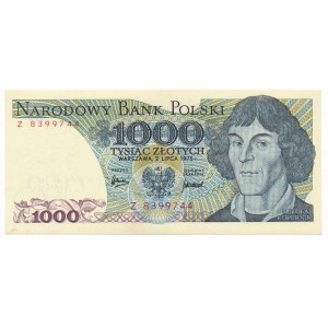 1.000 złotych 1975 -Z- rzadka seria 