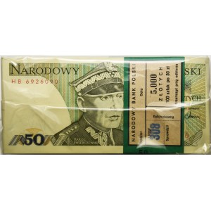 10 x Paczka bankowa 50 złotch 1988 -HB-