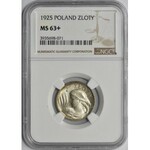 Kobieta i kłosy 1 złoty 1925 - NGC MS63+ - PIĘKNA