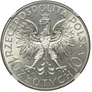 Traugutt 10 złotych 1933 - NGC MS63