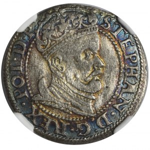 Stefan Batory, Grosz 1578 Gdańsk - NGC MS62