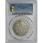 Sigismund III Vasa, 1/4 thaler Bromberg 1621 - PCGS MS62