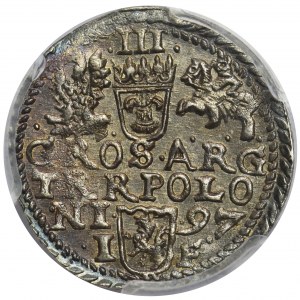 Zygmunt III Waza, Trojak Olkusz 1597 - PCGS MS63 