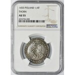 John II Casimir Ort (1/4 thaler) Thorn NGC AU 55 