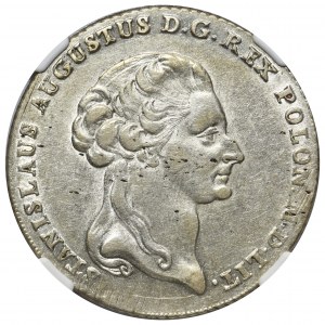 Poniatowski, Talar 6 złotowy 1794 Warszawa - NGC AU53