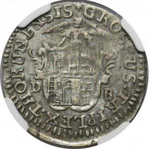 August III Sas, Trojak Toruń 1763 - NGC XF40