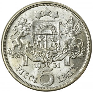 Latvia 5 lati 1931