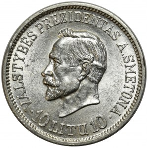Litwa 10 litu 1938 Antanas Smeteona