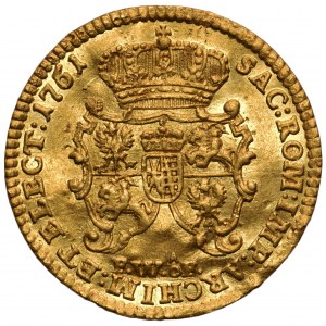  August III Sas, Dukat Drezno 1761 - ekstremalnie rzadki rocznik