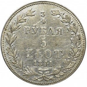 3/4 rubla = 5 złotych 1841 MW, Warszawa