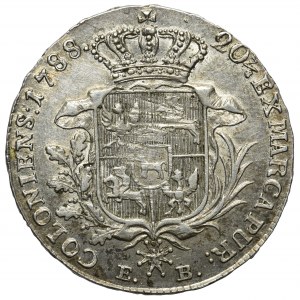 Poniatowski, Półtalar 1788 EB - szeroka wstęga