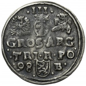 Zygmunt III Waza, Trojak Bydgoszcz 1598 - B z prawej