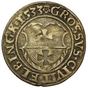 Zygmunt I Stary, Grosz Elbląg 1533 - PRVSS