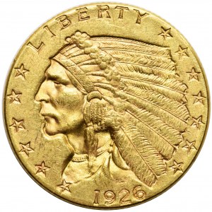 USA - 2 1/2 dollars 1926, Philadelphia - Indian Head