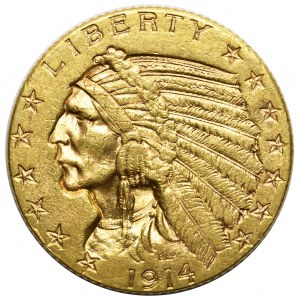 USA - 5 dollars 1914 San Francisco - Indian Head