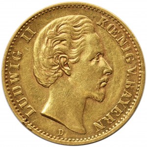 Niemcy - Bawaria Ludwig II - 10 marek 1879 D 