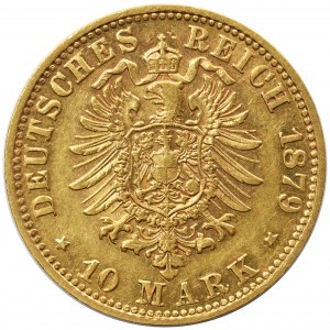 Germany - Bavaria Ludwig II - 10 mark 1879 D Munich